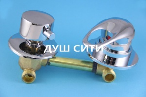 Смеситель шар д/душ/кабин монолит 2реж L150мм DC6312 под гайку №07134
