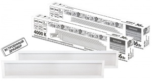 Свет-к св/диод универс прямоуг 36W 220V 6500К 1200*180*19мм IP20 Wolta №05835