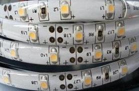 Лента светод 3528 (60LED/м, 4.8W/м) 12V 1м бел теплый 2800К силик IP65 №06142