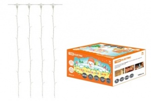 Гирлянда 120 св/д "Занавес" белая 8реж 1,5м*1,5м IP44 TDM №03424