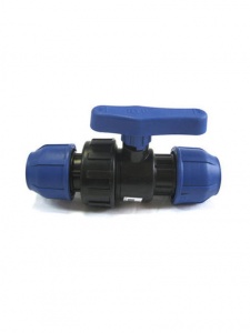 Кран шаровой ПНД 25*25 ц/ц соединит №05158