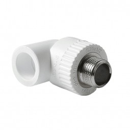 Угольник белый PPRC комбинир.НР 32*1/2 (Pro Aqua) №11324