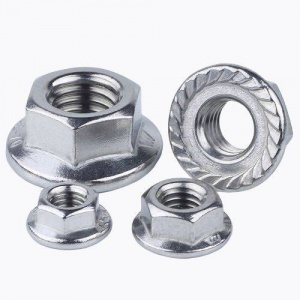 Гайка с фланцем M4 DIN 6923 цинк №09876