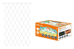 Гирлянда 168 св/д "Сетка" белая 8реж 1,5м*2,5м IP44 TDM №04158